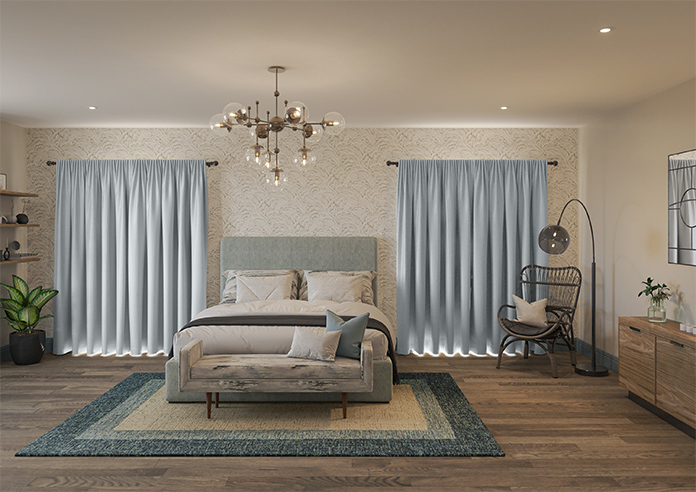 Kyoto Faux Silk, Silver - Made to Measure Curtains - Image 15